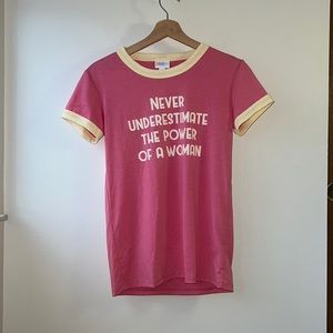 LuLaRoe Never Underestimate The Power Of A Woman Tee